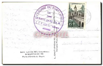 Porta de entrada do castelo de La Flotte-en-Ré — Editor Elie — Verso