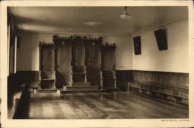 Sala capitular dos monges — Abadia Nossa Senhora da Graça — Trappista de Bricquebec (Manche) — Foto Bioret, Valognes
