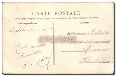 Enghien-les-Bains — Bordas do Lago: A Promenade — J. Moirand, Enghien — Verso