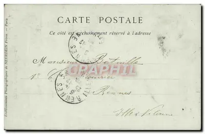 Zamek Vitré — Châtelet — kolekcje ND Phot — Rewers