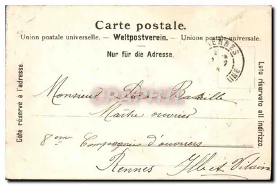 Lugano — widok na jezioro i park — Wydawnictwo Heinrich Alter, Zurych, nr 3026 — Rewers