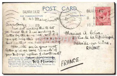 Broadside Salvoes — Britain Prepared — Referência No. 5 — The Photochrom Co. Ltd. — Verso