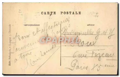 Ostende. La Digue — Ansicht der Promenade und der Seepromenade — Edit. Schadeck, r. Longue, Ostende — Rückseite