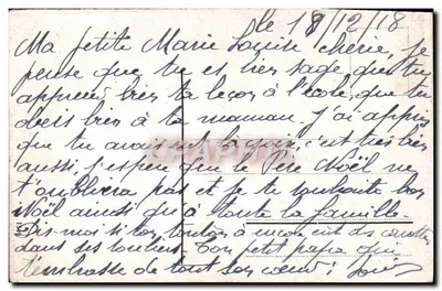 Cena invernal com criança — cartão de felicitações multilingue — editor não visível — Verso
