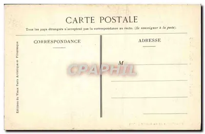 Statuetka z drewna (Régence) — Wydawca: Editions du Vieux Paris — N° 158 — Rewers
