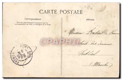 Saint-Malo — O Túmulo de Châteaubriand em um dia de tempestade G.F. — Verso