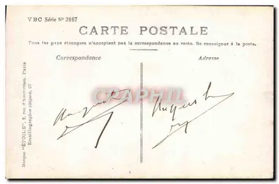 Kobieta w żółtej sukni trzymająca wazę — Stebbing Fot. — seria VBC N°3467 — Rewers