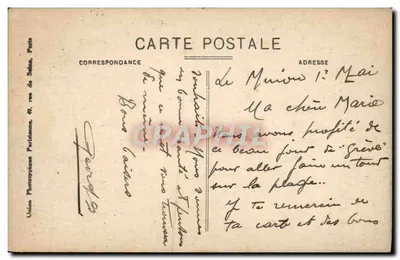 LE MINOU - Wewnętrzne wnętrze jaskini — Coll. Hôtel du Minou — Rewers