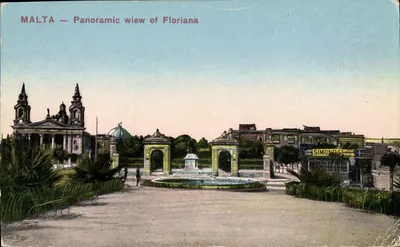 Malta — Panoramic view of Floriana — SIMONDS