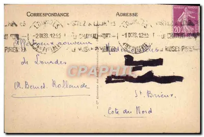 Lourdes - A Gruta — 186. Lourdes. A Gruta. — Verso