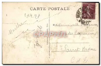 Lourdes — A Basílica e o Calvário — C.C. 13, Lourdes — Verso