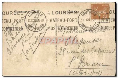 Lourdes — La Basilique — LL. — n°41 — Achterkant