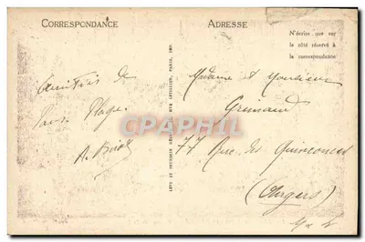 Le Touquet-Paris-Plage — Casino da Floresta, Sala de Baccarat — Edição Debaine & Cagnard, n° 472 — Verso