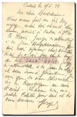 Calais — widok z wieży — Hermignies — Rewers