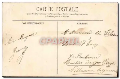 Boulogne-sur-Mer — Tipo de Matelote — Editor Postes, n° 321 — Reverso
