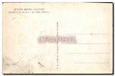 Plémet (C.-du-N.) — Dolina Elouvery — Wydawca: Le Pays Breton Illustré — Rewers
