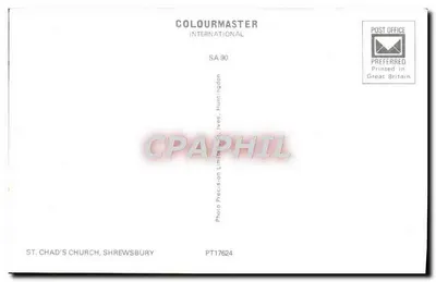 Igreja de St. Chad, Shrewsbury — editor Colourmaster International, série SA.90 — Verso