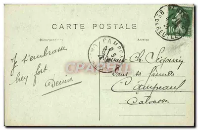 BOIS de VINCENNES — L'Île Daumesnil — Caminho conduzindo ao Templo Grego — F.F. PARIS — Verso