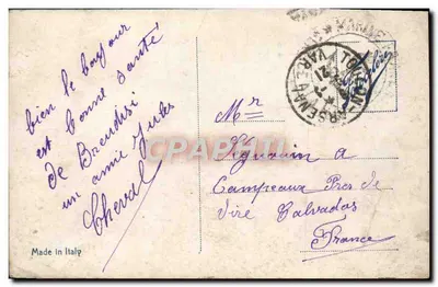 Brindisi — widok portu i statku — wyd. Simeone Lisco Cartoleria — Rewers