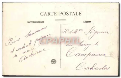 O Cantal pitoresco — O Puy Mary visto dos Fours de Peyre-Arses — Editor não visível, n° de série 322 — Verso