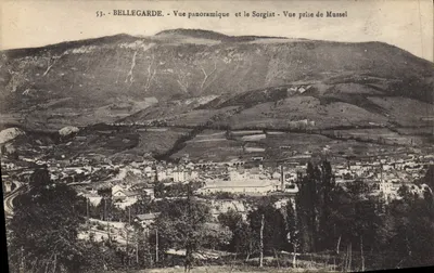 Bellegarde — Vista panorâmica e o Sorgiat — Vista tirada de Mussel