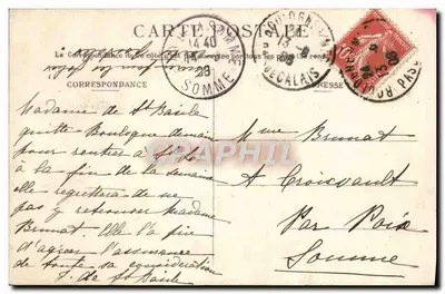 Boulogne-sur-Mer — Porta Gayole — editor G. Duet, n°35 — Verso