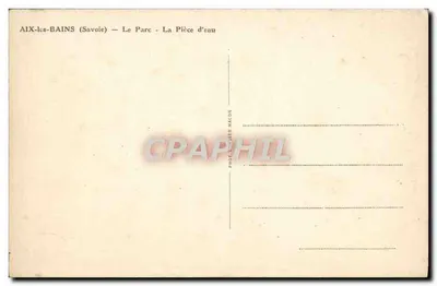 Aix-les-Bains (Savoie) — Park — Jezioro — Fot. Guglier Macon — Rewers