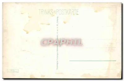 Leipzig, Hauptbahnhof — widok z lotu — Trinks-Postkarte — Rewers