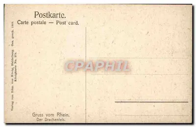 Zrujnowany zamek — widok panoramiczny — Verlag von Edm. von König, Heidelberg, nr 276 — Rewers