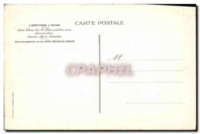 El Ermitage de Evian — Hotel para curas de aire y sol — editor Richard-Pari — Reverso