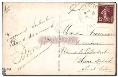 Côte Basque — Wierzchołek Rhune — Col d'Ibardin. BR. — Bloc frères, Éditeurs Bordelais, nr 53 — Rewers
