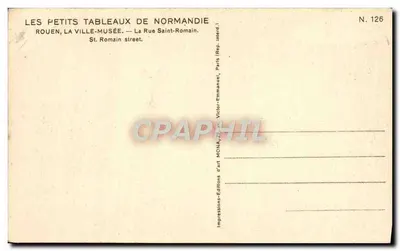 Rouen — Rue Saint-Romain — Wydawnictwo Mona — Rewers