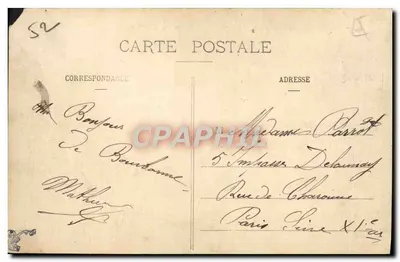 Bourbonne-les-Bains - Praça d'Orfeuil — Edição da Imprensa Moderna, n°29 — Verso