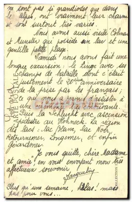 Munster — Vista Geral — Bilhete postal moderno n°6347 — Verso