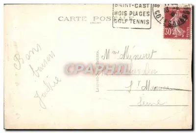 Saint-Cast — Ogólny widok Mielles i Plażi (widok wykonany z Hôtel d'Angleterre) — Rewers