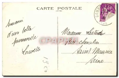 Compiègne (Oise) — Widok kościoła św. Jakuba — Wydawnictwo Pierre Bourson, Fotografia Hutin, nr 90 — Rewers