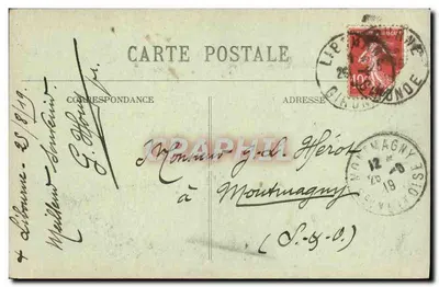 St. LIBOURNE — Wieża Wielkiego Portu (z XV wieku) — Marcel Delbroy, fototypia, Bordeaux — Rewers