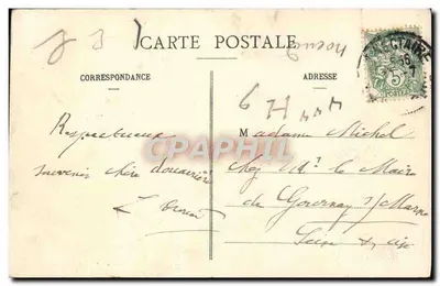 Saint-Nectaire-le-Haut — vista panoramica con chiesa — A. Vessery, editore a Issoire — Verso