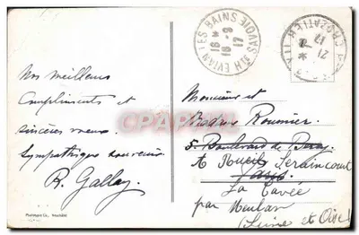 Evian-les-Bains. Le port. — Phototypie Cie, Neuchâtel, n° 576 — Verso