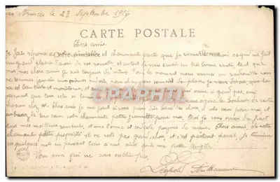 Maricourt (Somme) — Le Château — éditeur G. Lelong, 31, Rue Française — Verso