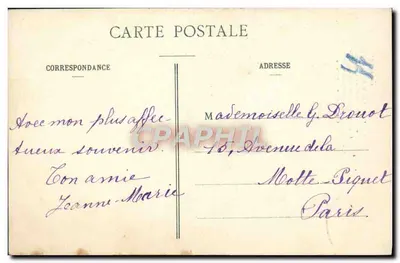 Arras — Hotel de la Ciudad y su campanario — P. D. Roubaix — Reverso