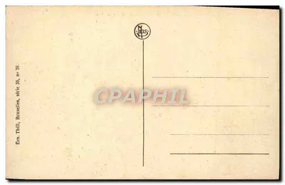 Louvain - Cmentarze. Pomnik strzelców z sierpnia 1914 i wieża Abbatii Parc. — Rewers