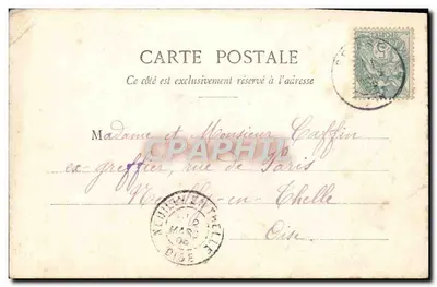 Bilhete postal antigo Seyssel Et Le Mont Des Princes — Verso
