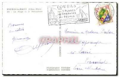 Fouras-les-Bains — Plaża i Semafory — Combière — Rewers