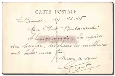 CANNES - Boulevard e Bains de la Croisette — Ed. Giletta, n° 475 — Verso