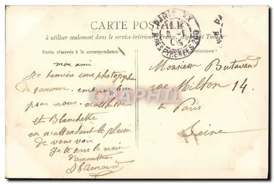 Saumur - O Hotel-de-Ville, fachada principal e o Kiosque — Verso