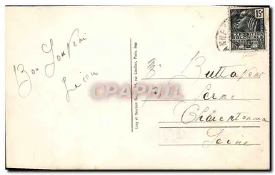 Sévrier i la Tournette — widok ogółem z kościołem — LL, nr 127 — Rewers