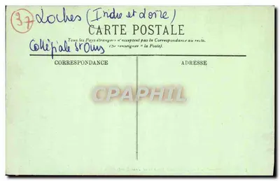 Loches — A Colegiata de São Urs e a Torre de São Antônio — LL. — Verso