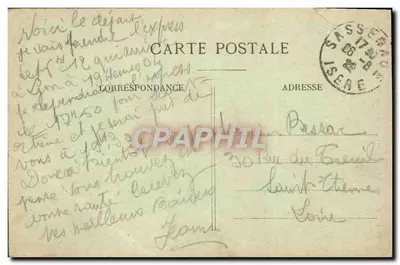 Sassenage - La Cascade du Parisien — éditeur E.R. n°394 — Verso