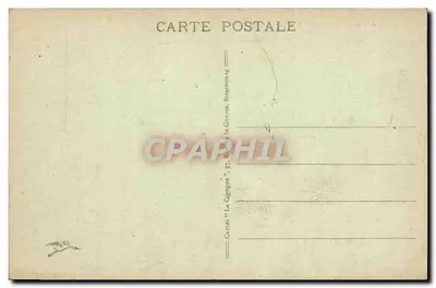 Strasburg - Plac Kléber — widok panoramiczny z katedrą i centralnym pomnikiem — wydawca 'La Gigogue', nr 306 — Rewers